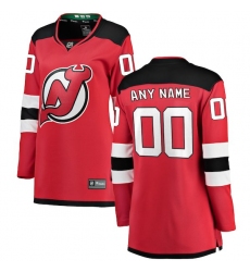 Women's New Jersey Devils Fanatics Branded Red Home Breakaway Custom Jersey