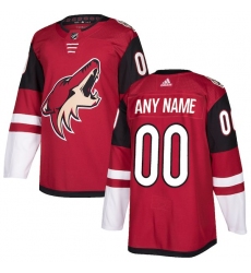Men's Arizona Coyotes adidas Maroon Authentic Custom Jersey