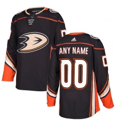 Men's Anaheim Ducks adidas Black Authentic Custom Jersey