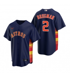 Men's Nike Houston Astros #2 Alex Bregman Navy Alternate Stitched Baseball Jersey
