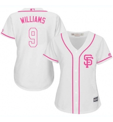 Women's Majestic San Francisco Giants #9 Matt Williams Authentic White Fashion Cool Base MLB Jersey