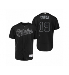 Men's Baltimore Orioles #19 Chris Davis Crush Black 2019 Players' Weekend Authentic Jersey