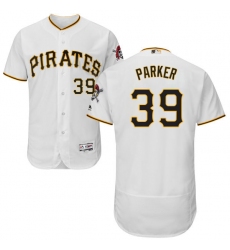 Men's Majestic Pittsburgh Pirates #39 Dave Parker White Home Flex Base Authentic Collection MLB Jersey