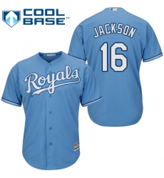 Youth Majestic Kansas City Royals #16 Bo Jackson Authentic Light Blue Alternate 1 Cool Base MLB Jersey