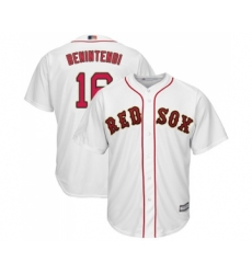 Youth Boston Red Sox #16 Andrew Benintendi Authentic White 2019 Gold Program Cool Base Baseball Jersey
