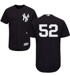 Men's Majestic New York Yankees #52 C.C. Sabathia Navy Blue Alternate Flex Base Authentic Collection MLB Jersey