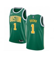 Men's Nike Boston Celtics #1 Walter Brown Green Swingman Jersey - Earned Edition