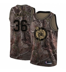 Women's Nike Boston Celtics #36 Marcus Smart Swingman Camo Realtree Collection NBA Jersey