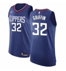 Women's Nike Los Angeles Clippers #32 Blake Griffin Authentic Blue Road NBA Jersey - Icon Edition