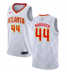 Men's Nike Atlanta Hawks #44 Pete Maravich Swingman White NBA Jersey - Association Edition