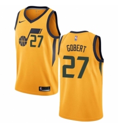 Women's Nike Utah Jazz #27 Rudy Gobert Swingman Gold NBA Jersey Statement Edition