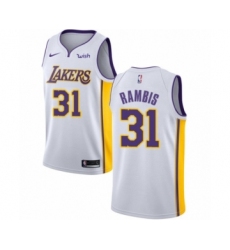 Women's Los Angeles Lakers #31 Kurt Rambis Authentic White Basketball Jersey - Association Edition