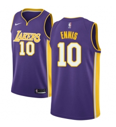 Women's Nike Los Angeles Lakers #10 Tyler Ennis Swingman Purple NBA Jersey - Statement Edition
