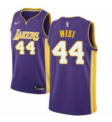 Women's Nike Los Angeles Lakers #44 Jerry West Authentic Purple NBA Jersey - Icon Edition