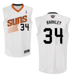 Men's Adidas Phoenix Suns #34 Charles Barkley Swingman White Home NBA Jersey