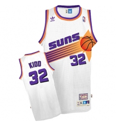Men's Adidas Phoenix Suns #32 Jason Kidd Swingman White Throwback NBA Jersey