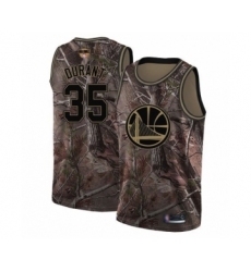 Men's Golden State Warriors #35 Kevin Durant Swingman Camo Realtree Collection Basketball 2019 Basketball Finals Bound Jersey
