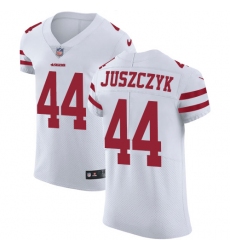 Men's Nike San Francisco 49ers #44 Kyle Juszczyk White Vapor Untouchable Elite Player NFL Jersey