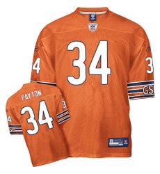 Youth Reebok Chicago Bears #34 Walter Payton Orange Authentic Throwback NFL Jersey