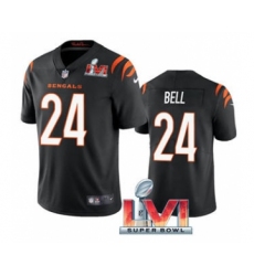 Men's Cincinnati Bengals #24 Vonn Bell Black 2022 Super Bowl LVI Vapor Limited Stitched Jersey