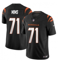 Men's Cincinnati Bengals #71 Amarius Mims Black 2024 Draft F.U.S.E Vapor Untouchable Limited Football Stitched Jersey
