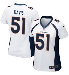 Women's Nike Denver Broncos #51 Todd Davis Game White NFL Jersey