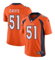 Youth Nike Denver Broncos #51 Todd Davis Elite Orange Team Color NFL Jersey