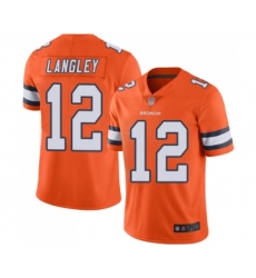 Youth Denver Broncos #12 Brendan Langley Limited Orange Rush Vapor Untouchable Football Jersey