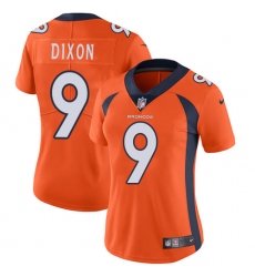 Women's Nike Denver Broncos #9 Riley Dixon Orange Team Color Vapor Untouchable Limited Player NFL Jersey
