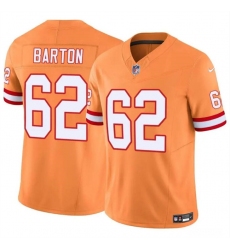 Men's Tampa Bay Buccaneers #62 Graham Barton Orange 2024 Draft F.U.S.E. Throwback Limited Football Stitched Jersey