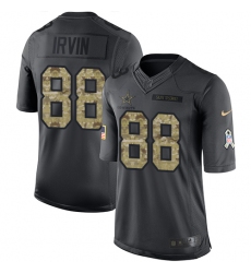 Youth Nike Dallas Cowboys #88 Michael Irvin Limited Black 2016 Salute to Service NFL Jersey
