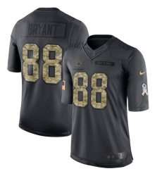 Youth Nike Dallas Cowboys #88 Dez Bryant Limited Black 2016 Salute to Service NFL Jersey