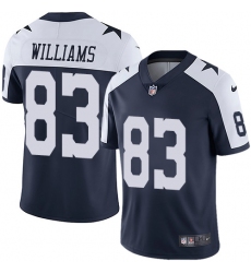 Youth Nike Dallas Cowboys #83 Terrance Williams Navy Blue Throwback Alternate Vapor Untouchable Limited Player NFL Jersey
