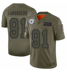 Women's Dallas Cowboys #91 L. P. Ladouceur Limited Camo 2019 Salute to Service Football Jersey
