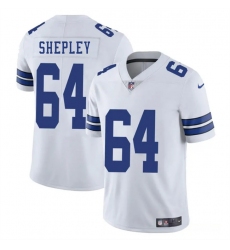 Men's Dallas Cowboys #64 Dakoda Shepleys White 2025 Vapor Untouchable Limited Football Stitched Jersey