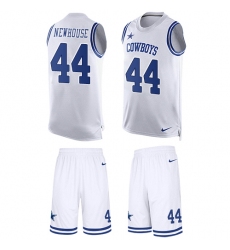 Men's Nike Dallas Cowboys #44 Robert Newhouse Limited White Tank Top Suit NFL Jersey