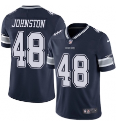 Men's Nike Dallas Cowboys #48 Daryl Johnston Navy Blue Team Color Vapor Untouchable Limited Player NFL Jersey