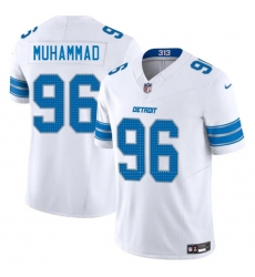 Men's Detroit Lions #96 Al-Quadin Muhammad White 2025 F.U.S.E. Vapor Limited Football Stitched Jersey