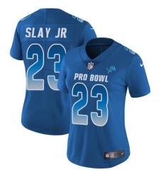 Women's Nike Detroit Lions #23 Darius Slay Jr Limited Royal Blue 2018 Pro Bowl NFL Jersey