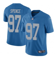 Men's Nike Detroit Lions #97 Akeem Spence Limited Blue Alternate Vapor Untouchable NFL Jersey