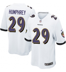 Men's Nike Baltimore Ravens #29 Marlon Humphrey Game White NFL Jersey