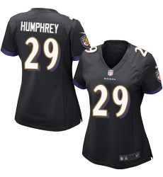 Women's Nike Baltimore Ravens #29 Marlon Humphrey Game Black Alternate NFL Jersey