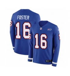 Men's Nike Buffalo Bills #16 Robert Foster Limited Royal Blue Therma Long Sleeve NFL Jersey