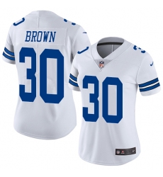 Women's Nike Dallas Cowboys #30 Anthony Brown White Vapor Untouchable Limited Player NFL Jersey