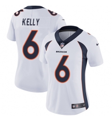 Women's Nike Denver Broncos #6 Chad Kelly White Vapor Untouchable Limited Player NFL Jersey