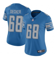 Women's Nike Detroit Lions #68 Taylor Decker Limited Light Blue Team Color Vapor Untouchable NFL Jersey