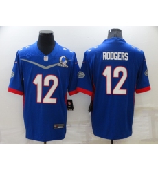 Men's Green Bay Packers #12 Aaron Rodgers Nike Royal 2022 NFC Pro Bowl Limited Player Jersey