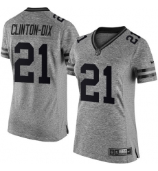 Women's Nike Green Bay Packers #21 Ha Ha Clinton-Dix Limited Gray Gridiron NFL Jersey