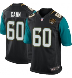Men's Nike Jacksonville Jaguars #60 A. J. Cann Game Black Alternate NFL Jersey