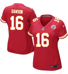 Women's Nike Kansas City Chiefs #16 Len Dawson Game Red Team Color NFL Jersey